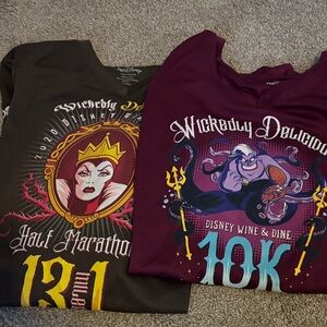Disney Women's Long Sleeve Tops - Black and Purple